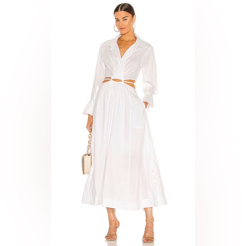 Jonathan Simkhai White Cutout Midi Dress